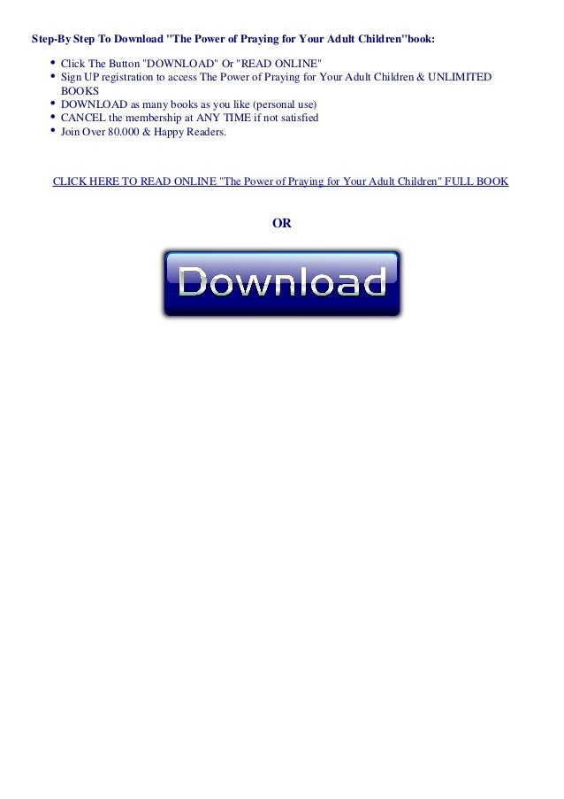 Download The Power Of Praying For Your Adult Children Download E B