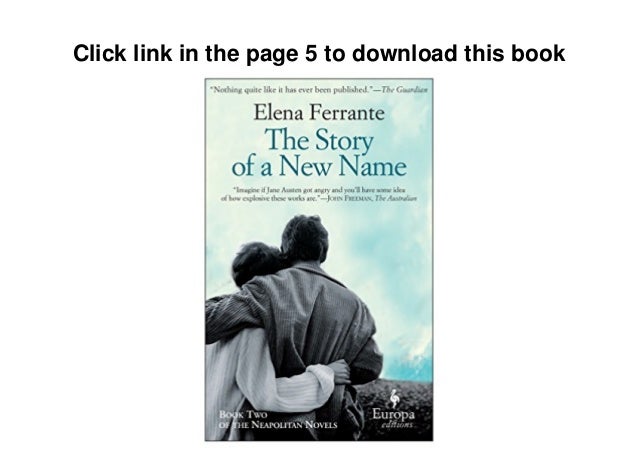 Download The Story Of A New Name Neapolitan Novels Book