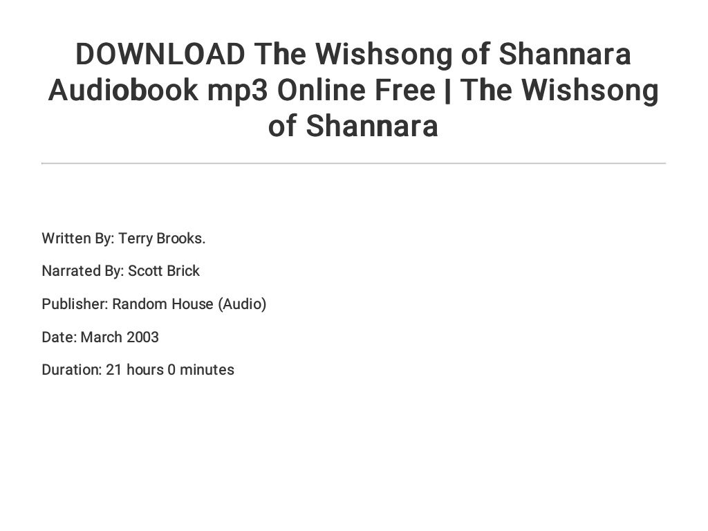download wishsong of shannara download wishsong of shannara