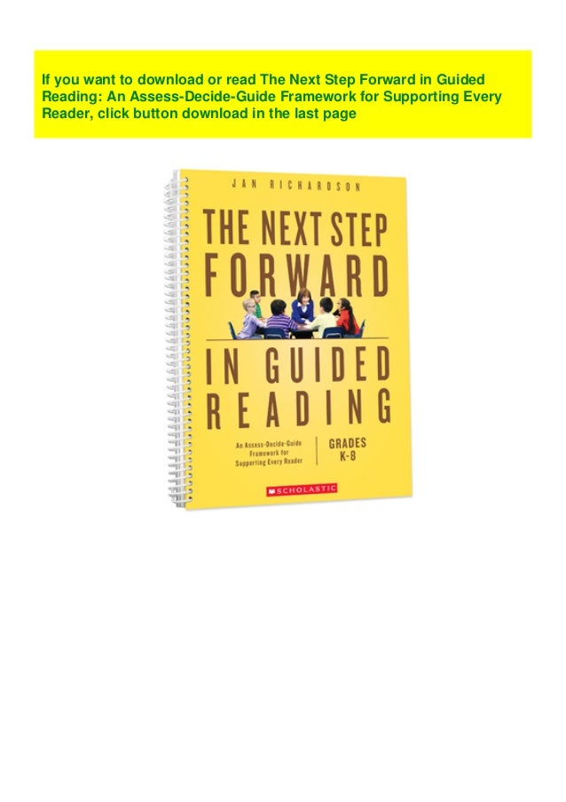 Downloadthisrecomended book the next step forward in guided reading 