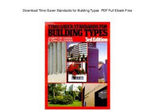 Download Time-Saver Standards for Building Types PDF Full Ebook Free
 