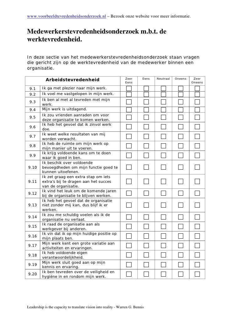 Download voorbeeld medewerkerstevredenheidsonderzoek
