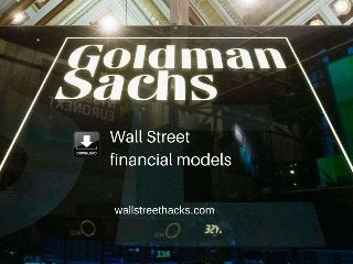Download wall street financial models