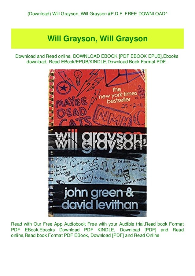 Download Will Grayson Will Grayson P D F Free Download