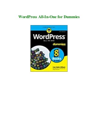 WordPress All-In-One for Dummies
 