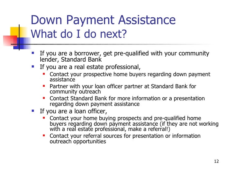 Down Payment Assistance