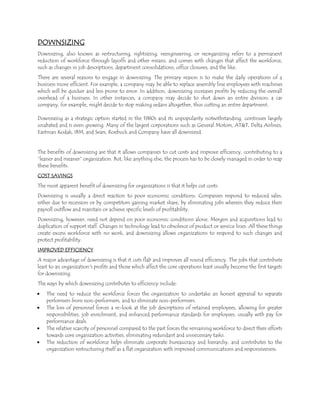 Downsizing | PDF