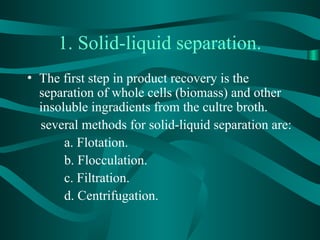 Basics of Downstream processing .ppt