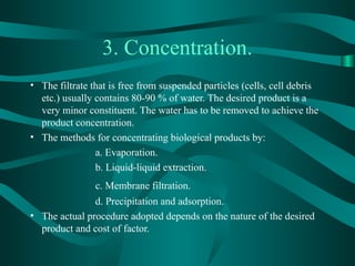 Basics of Downstream processing .ppt