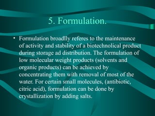Basics of Downstream processing .ppt