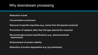 Down stream processing | PPTX