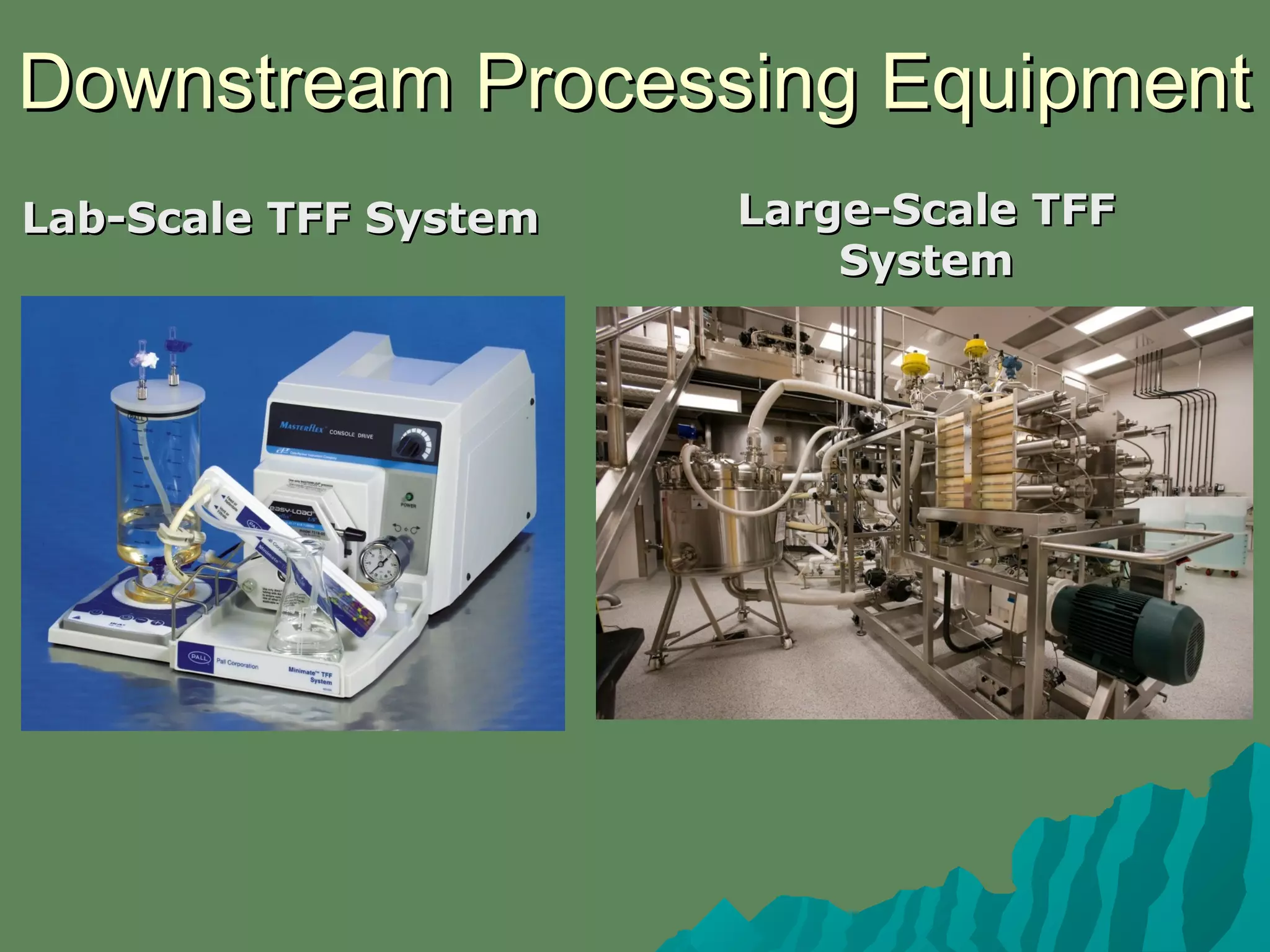 Downstream Processing EquipmentDownstream Processing Equipment
Lab-Scale TFF SystemLab-Scale TFF System Large-Scale TFFLarge-Scale TFF
SystemSystem
 