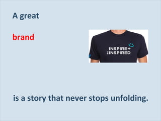 Slide 126
A great
brand
is a story that never stops unfolding.
 
