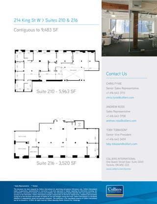 Downtown west toronto office space small | PDF