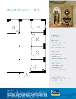 Downtown west toronto office space small | PDF