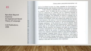 Rens Bod: Beyond
Grammar
An Experienced-Based
Theory of Language
CLSI Publications,
1998
65
 