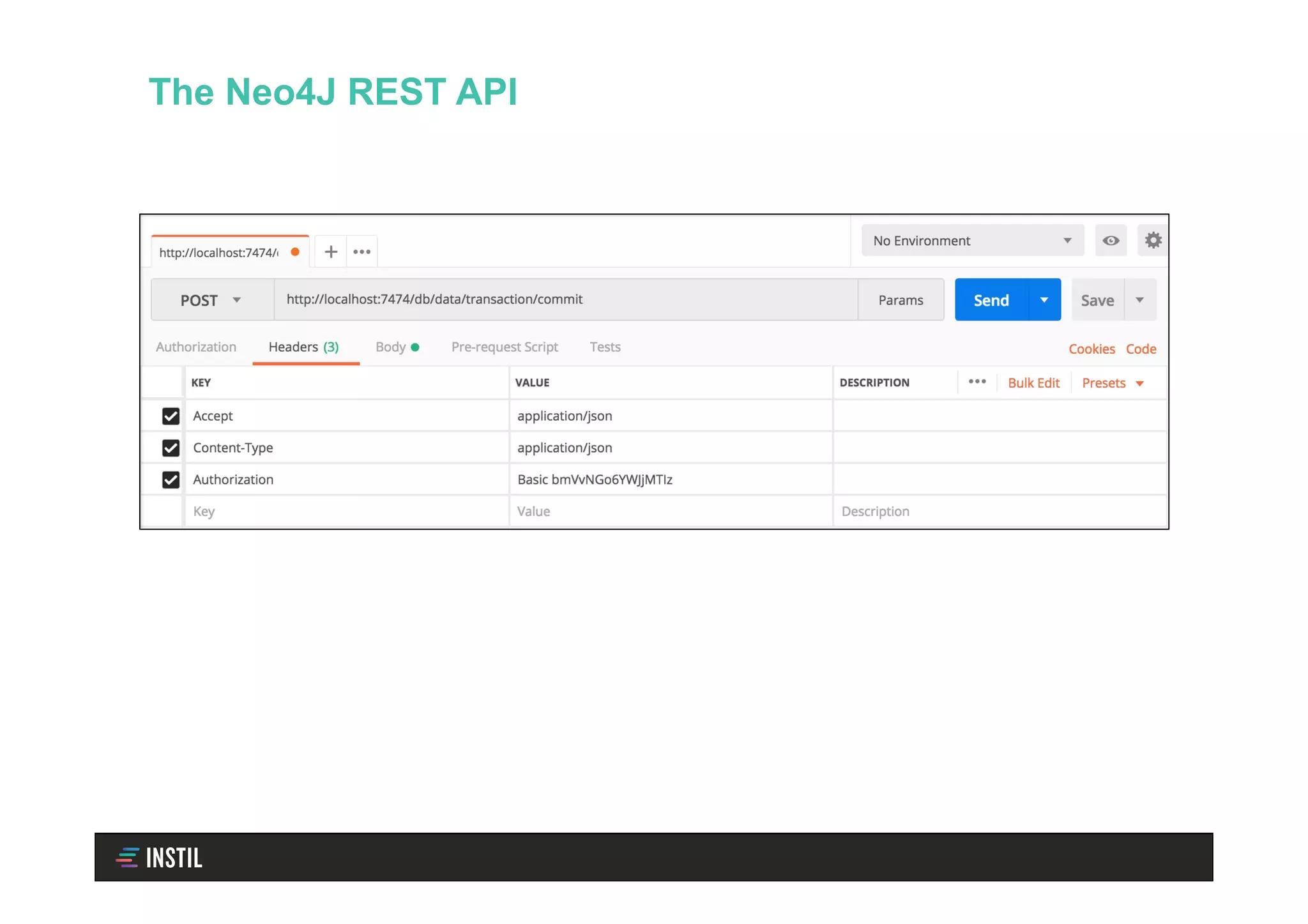 The Neo4J REST API
 