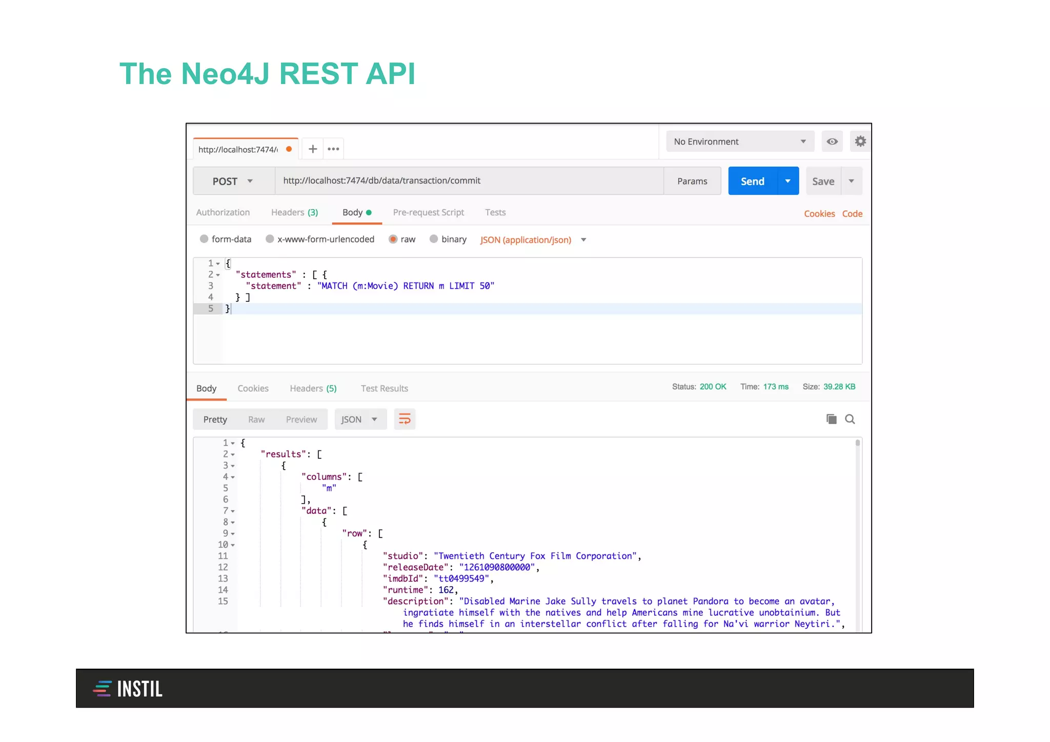 The Neo4J REST API
 