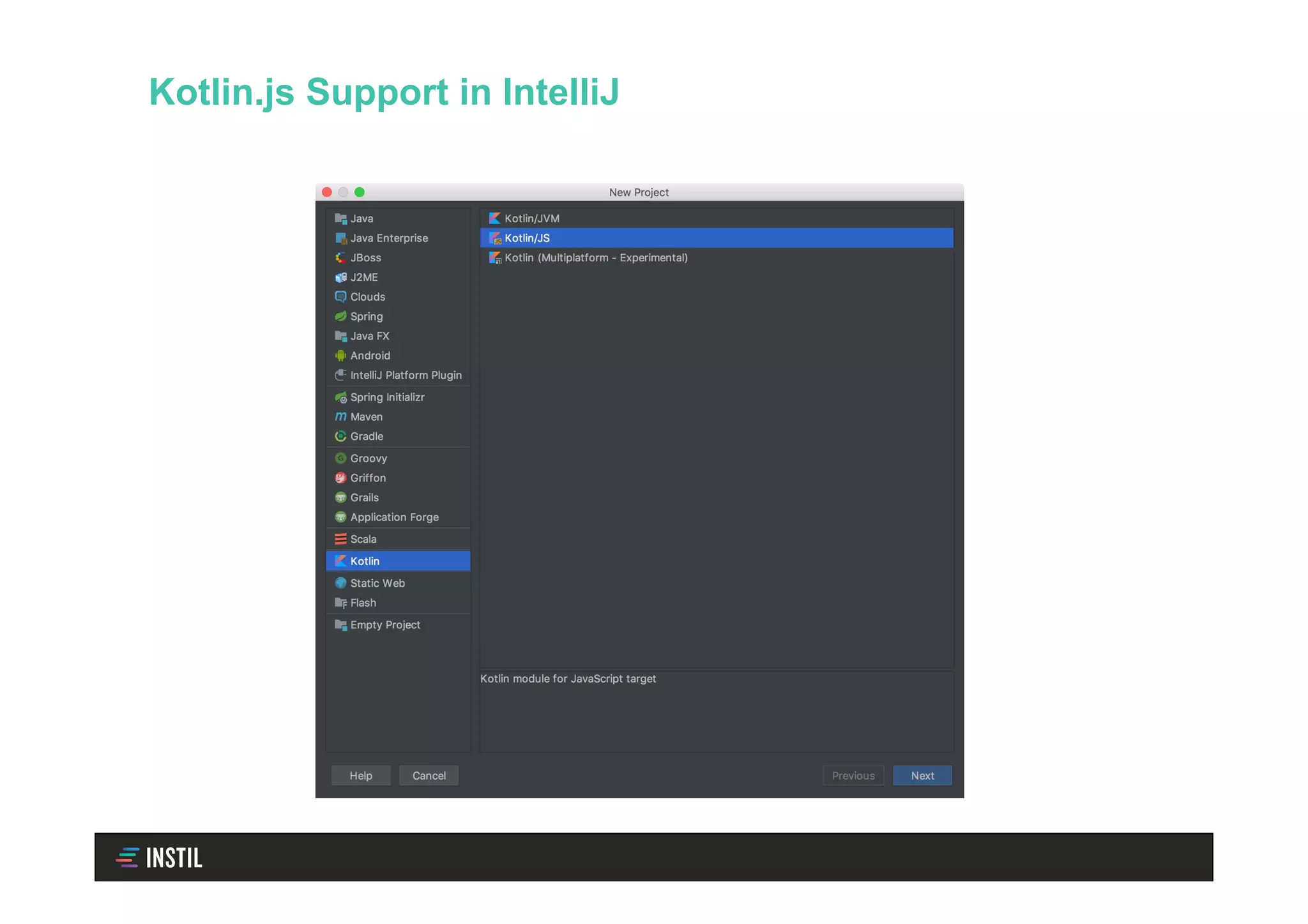 Kotlin.js Support in IntelliJ
 