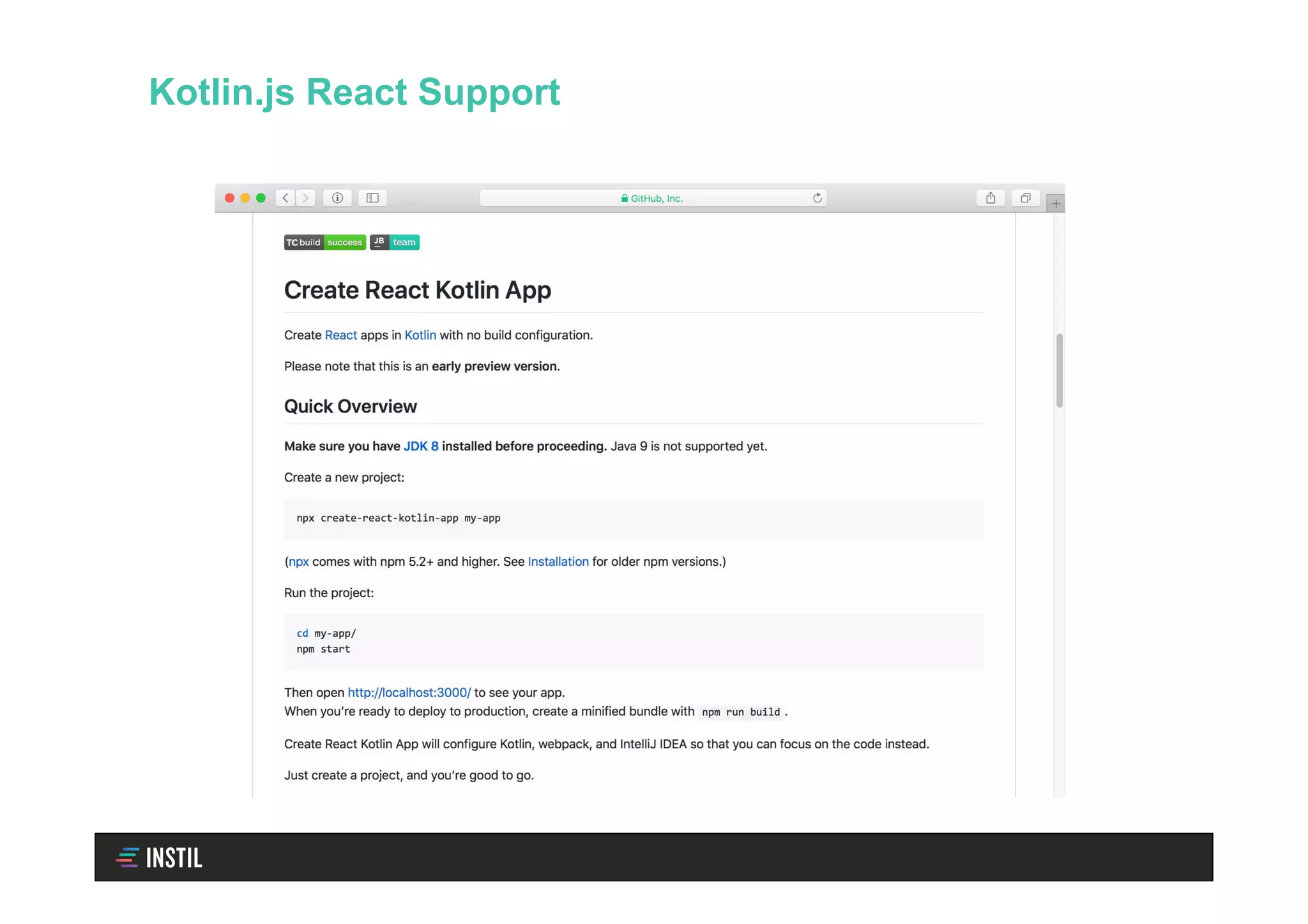Kotlin.js React Support
 