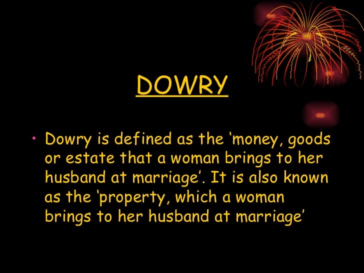 Dowry system in India