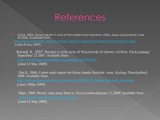 Dowry Death In India Finalpptx
