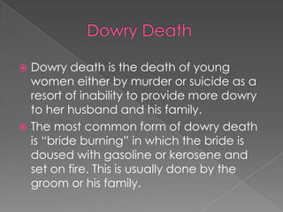 Dowry Death In India Finalpptx