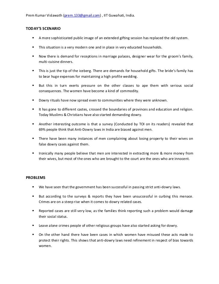 disadvantage of dowry system in india Big essay on dowry system in india, information, causes, reasons, indian following are the demerits and disadvantages of dowry system. disadvantage of dowry system in india Big essay on dowry system in india, information, causes, reasons, indian following are the demerits and disadvantages of dowry system.