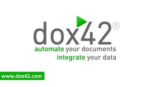 Intuitive document creation with dox42 seamlessly integrated in Microsoft Dynamics AX