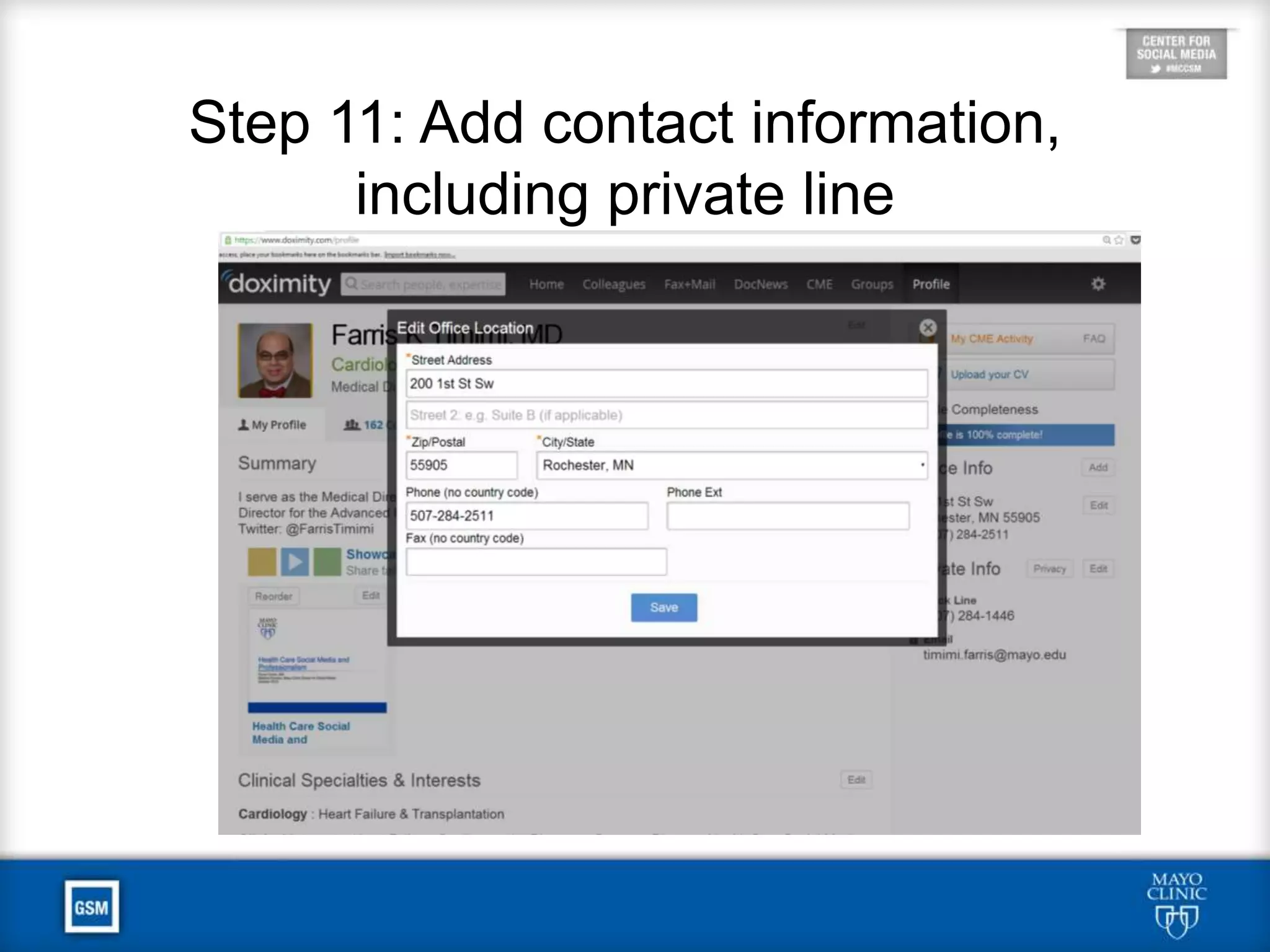 Step 6: Add Faculty Appointments and
Work History
 