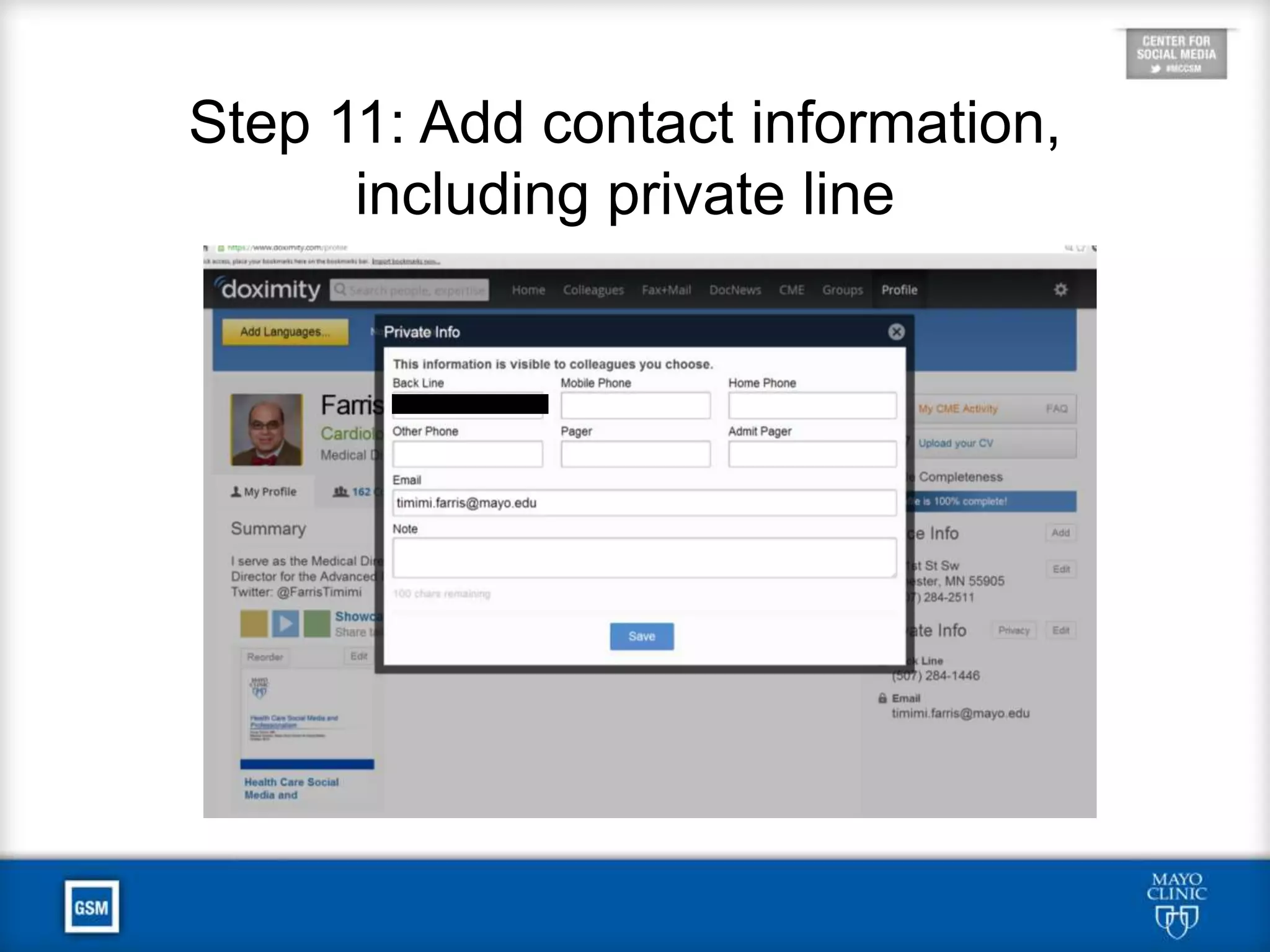 Step 7: Add Education and Training
 