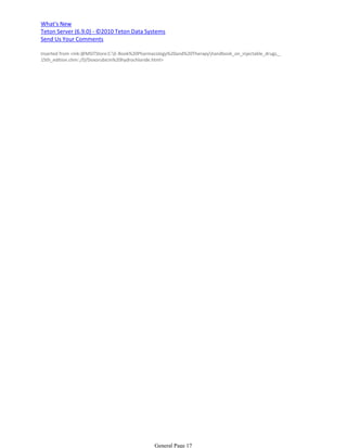 Injectable Drug : Compatibility Information of Doxorubicin HCl | PDF