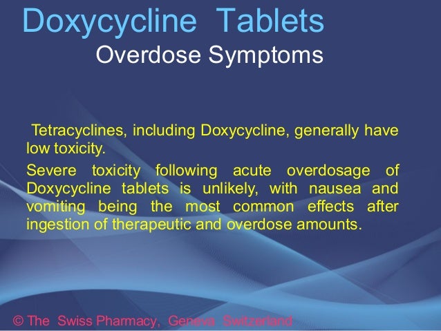 What are the side effects of doxycycline?