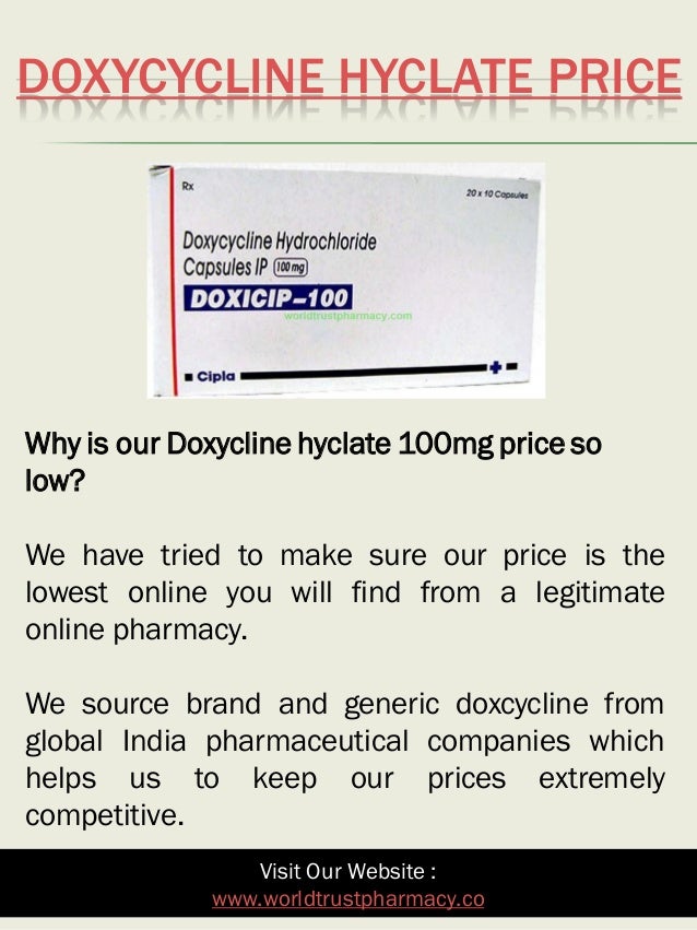 doxycycline pharmacy price