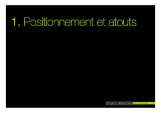 1. Positionnement et atouts
 