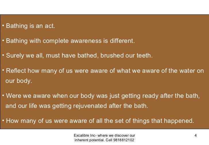 Do you bathe when you bathe