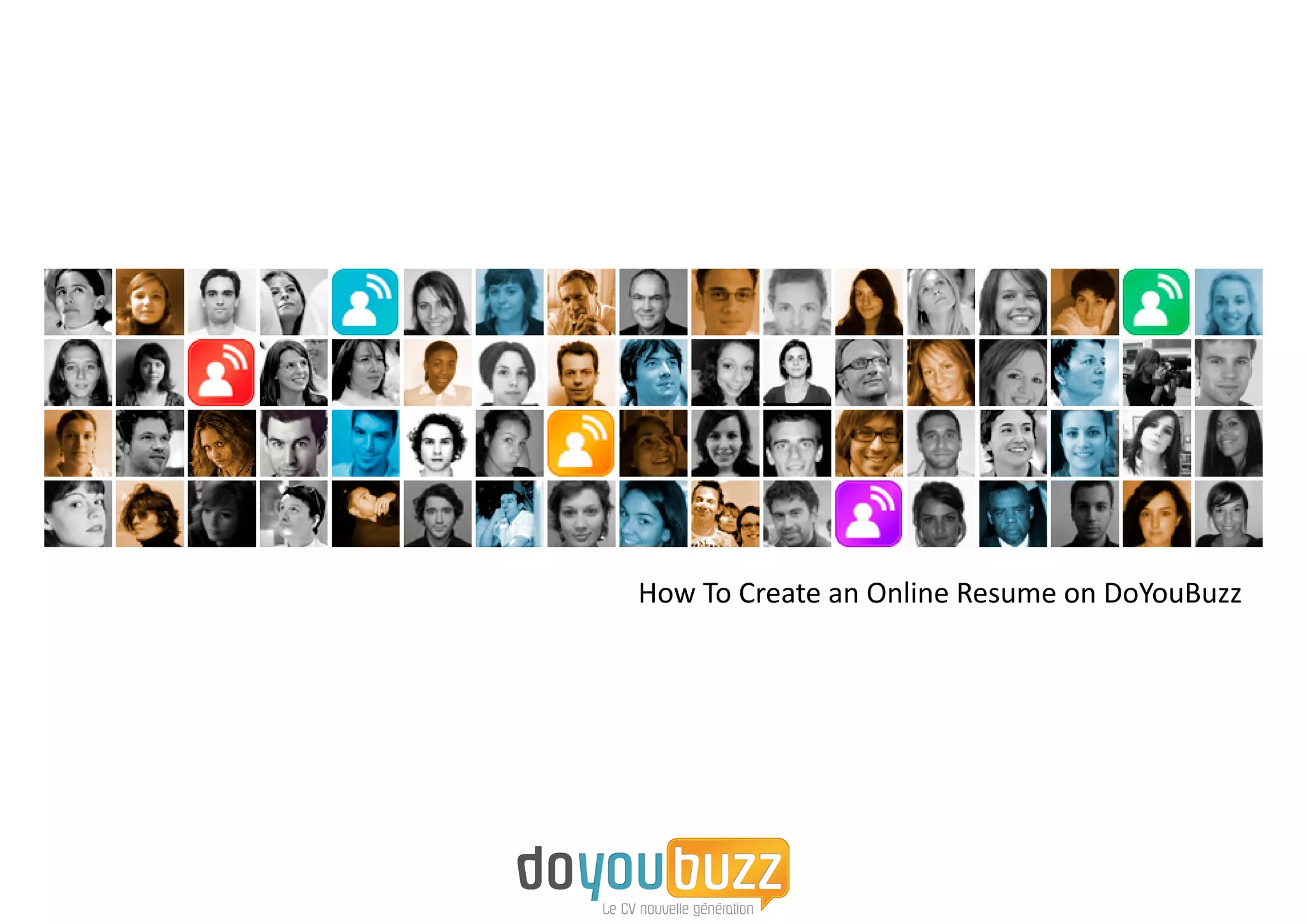 How To Create an Online Resume on DoYouBuzz
 