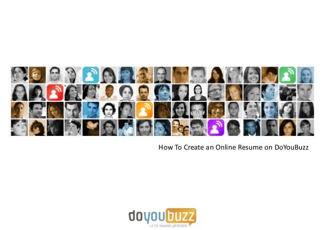 Create An Line Resume With DoYouBuzz