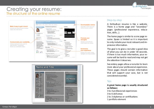 create an online resume