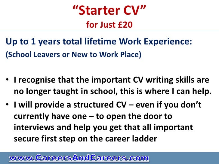 school leavers cv examples
