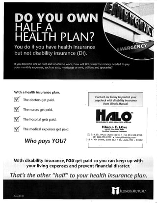 Do You Have Half Of A Health Plan