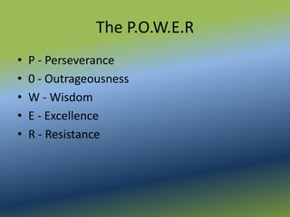 Do You Have The Power