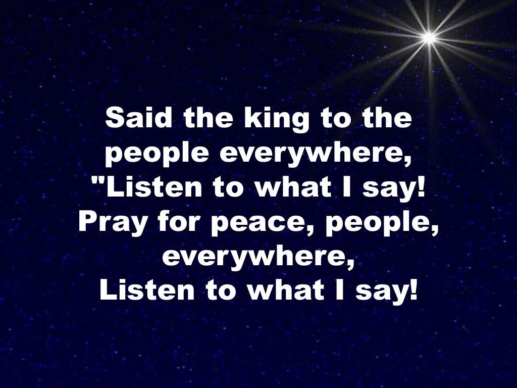 Do You Hear What I Hear