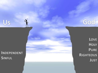 GodUsLoveHolyPureRighteousJustIndependentSinful