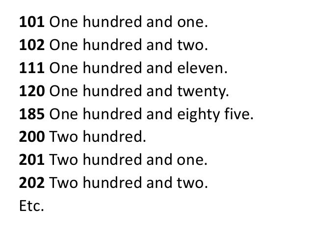 Do You Know The Numbers