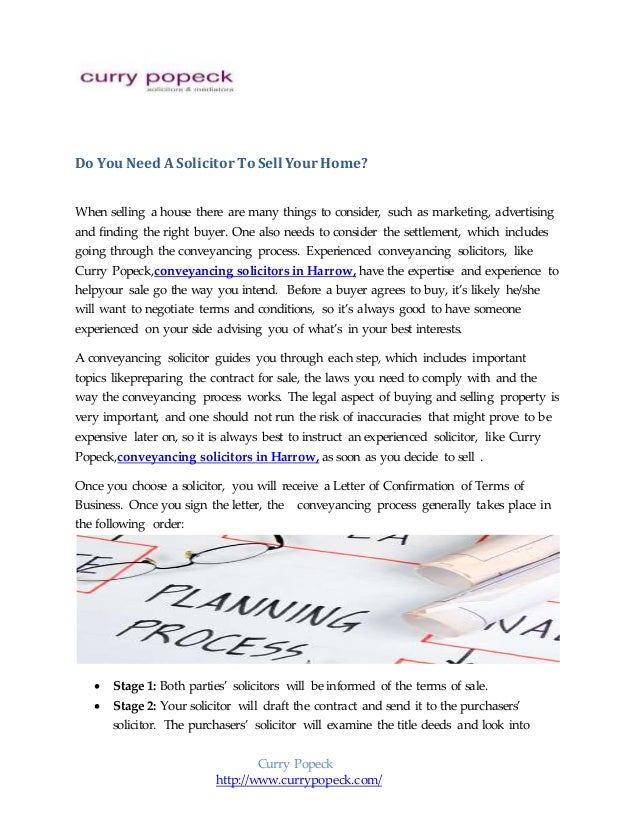 do you need a solicitor to sell a house