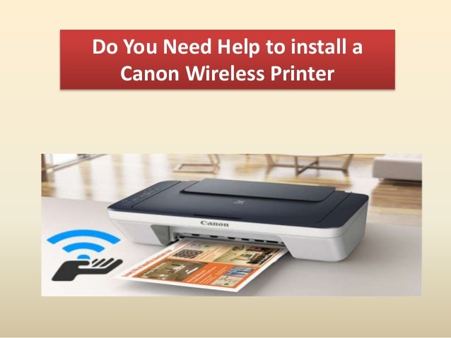 installing canon wireless printer
