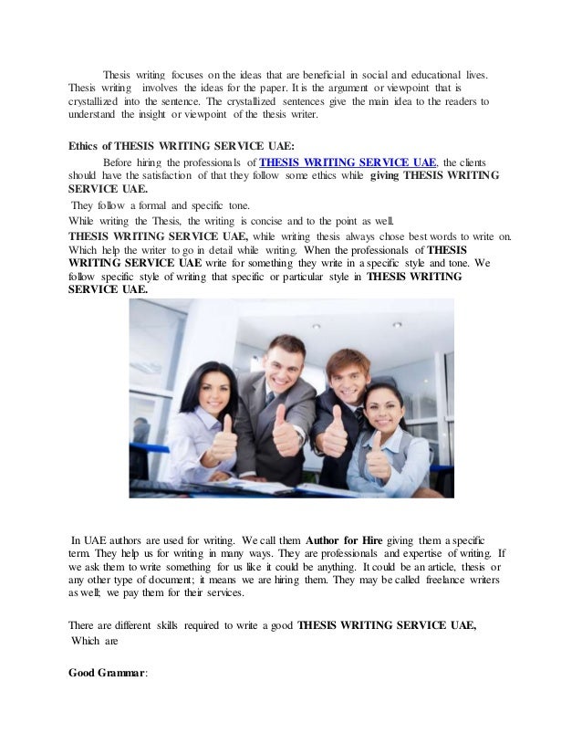 dissertation writing service uae