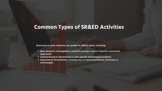 Sred Report Examples How to Check If You Qualify for an SR&ED Claim | PPT