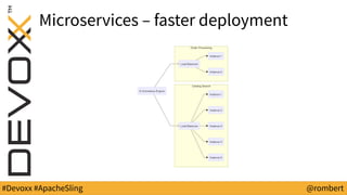 #Devoxx #ApacheSling @rombert
Microservices – faster deployment
 